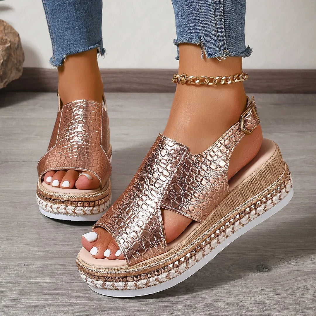Rose Gold Summer Sandals