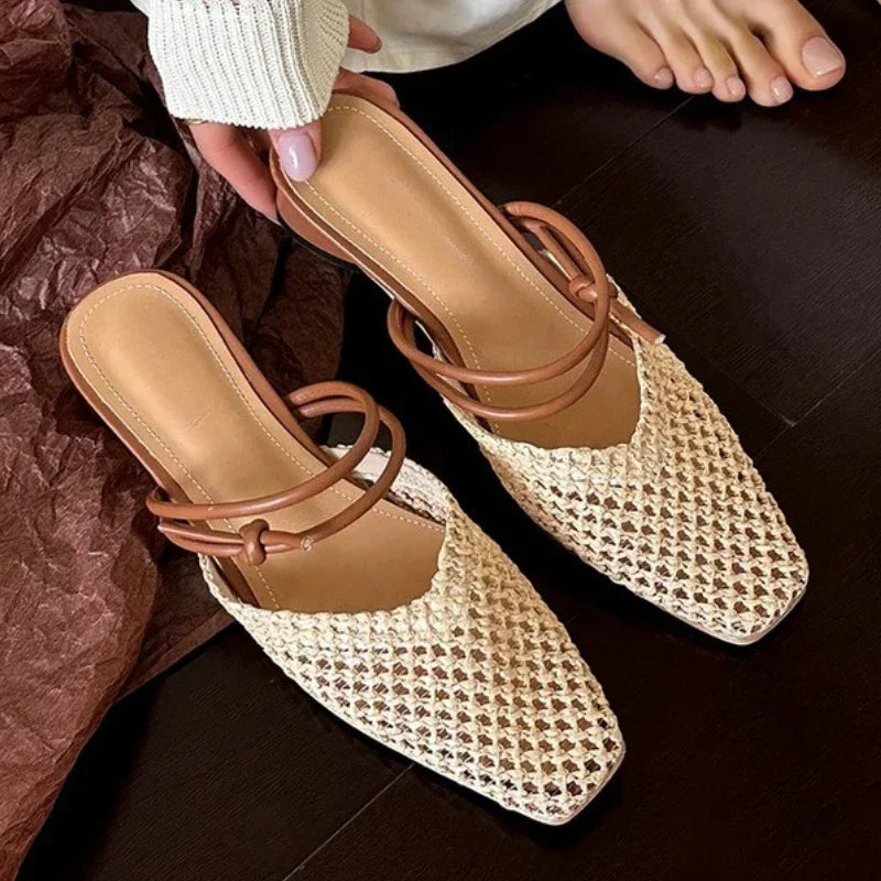 Square Toe Heeled Sandals