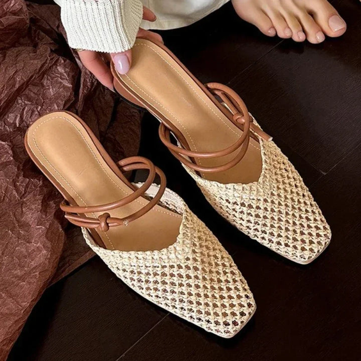 Square Toe Heeled Sandals