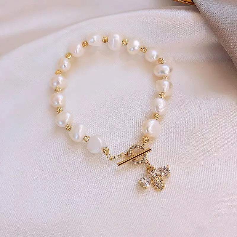 Honeybee Pearl Bracelet