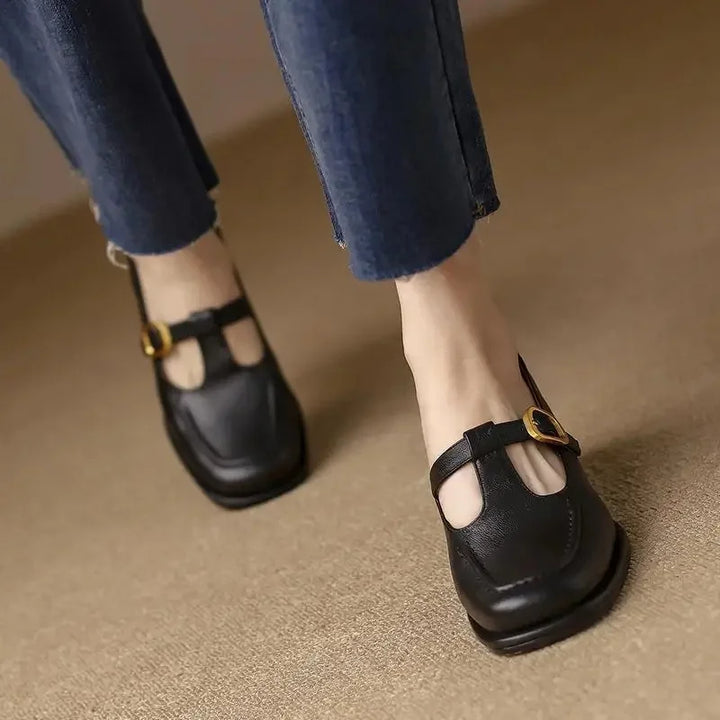 British Style Brown Mary Janes
