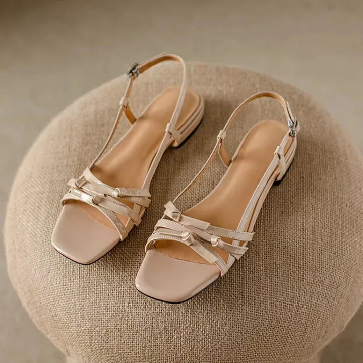 Square Toe Butterfly Sandals