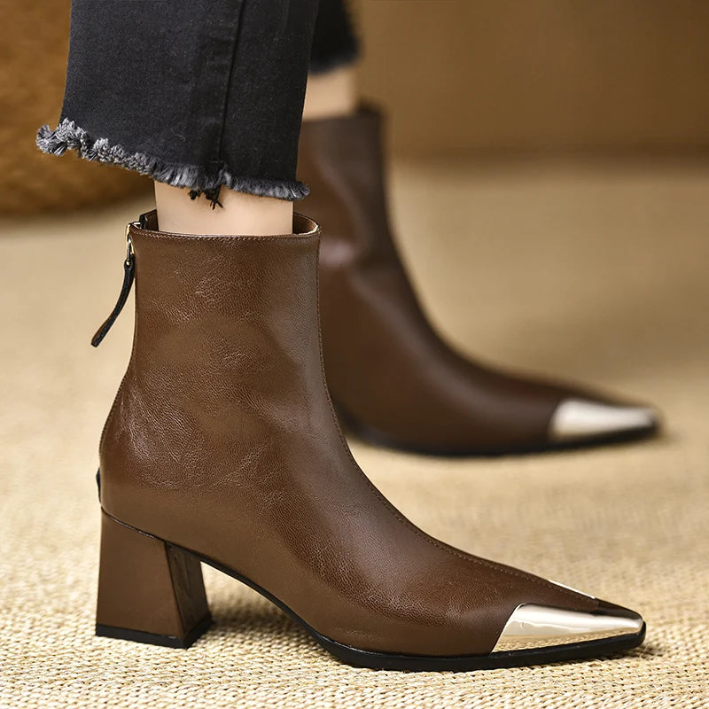 Designer Pointed Toe Women Modern Ankle Boots