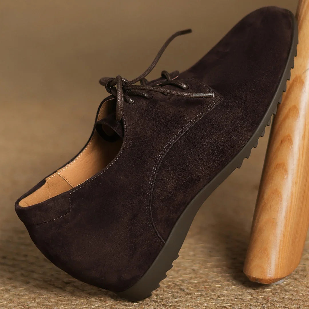 Leather Lace-up Oxfords