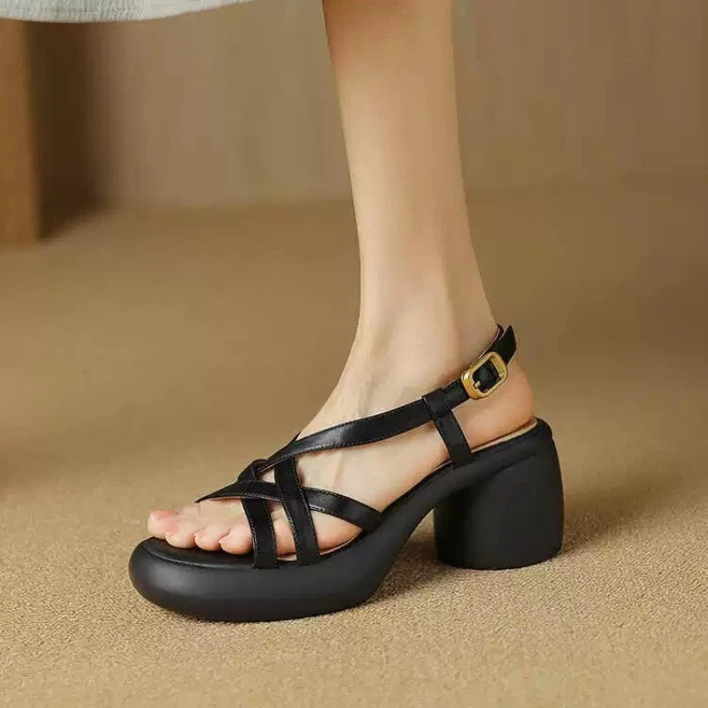 Platform Buckle Sandals
