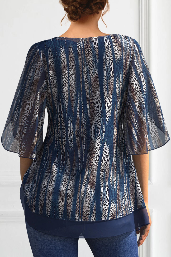 Plus Size V.-neck Blouse