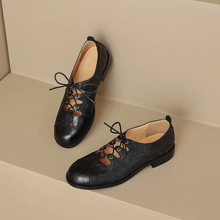 Round Toe Low Heel Shoes