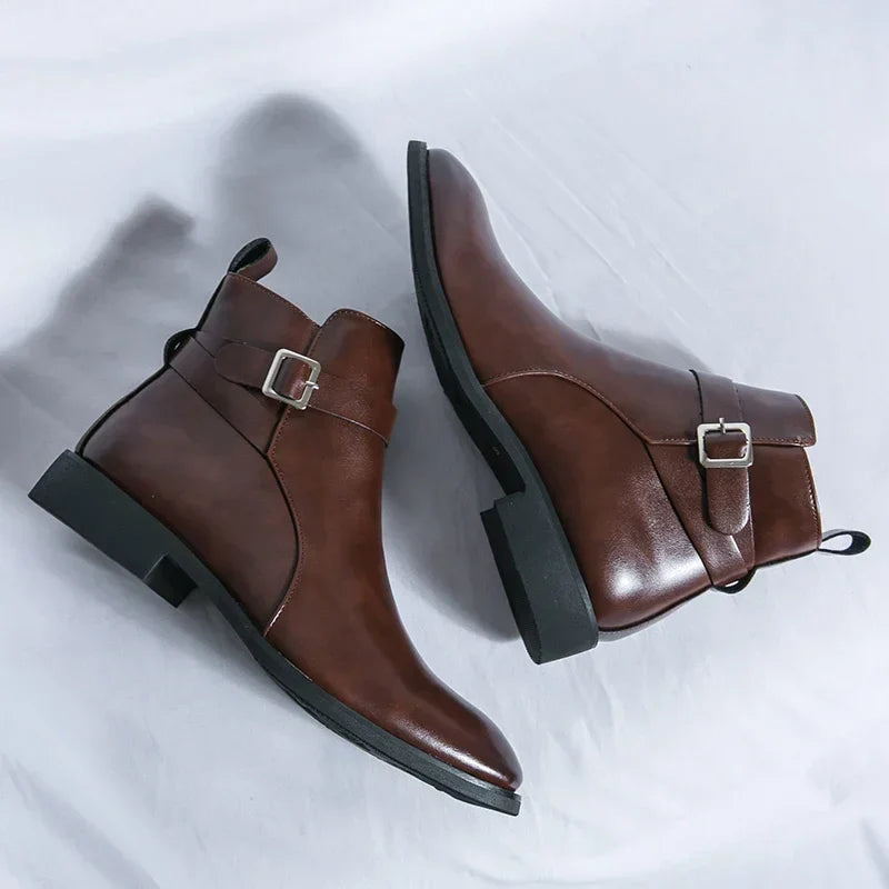 Buckle Chelsea Boots