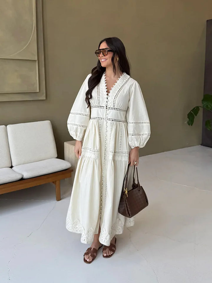 Lace up Maxi Dress