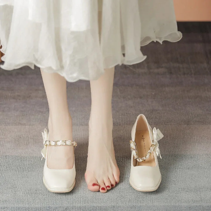 French Vintage Mary Jane Shoes