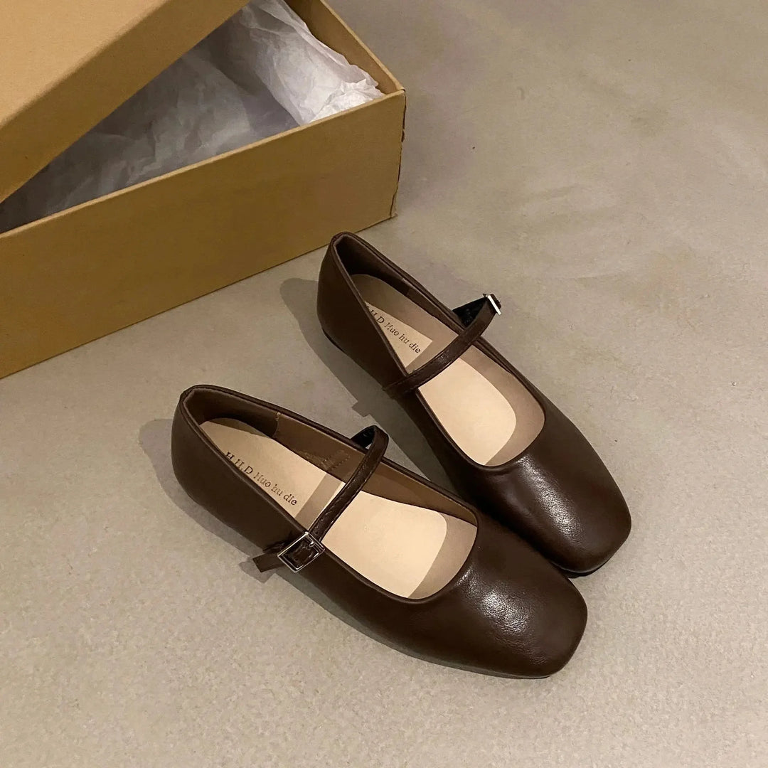 Square Head French Flats