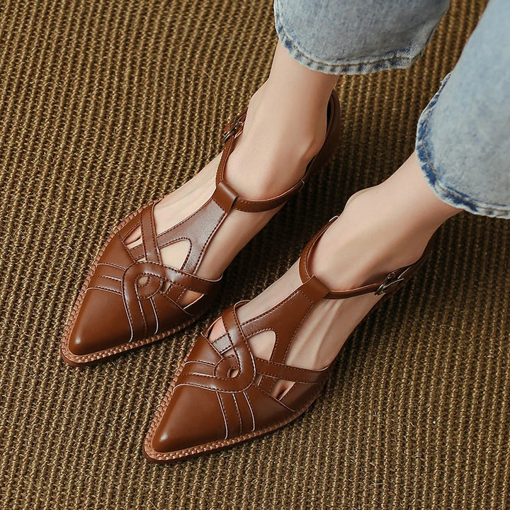Pointed Toe Low Heel Shoes