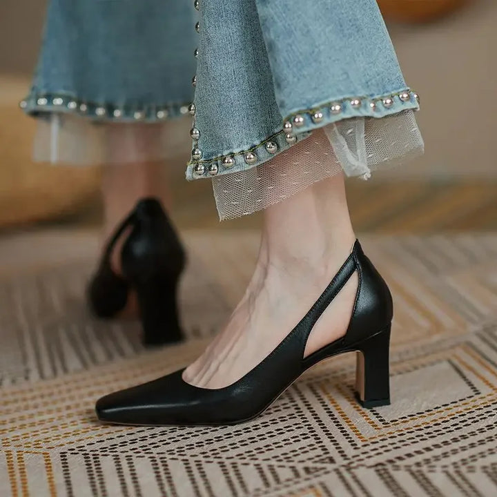 Casual Chunky Heels Pumps
