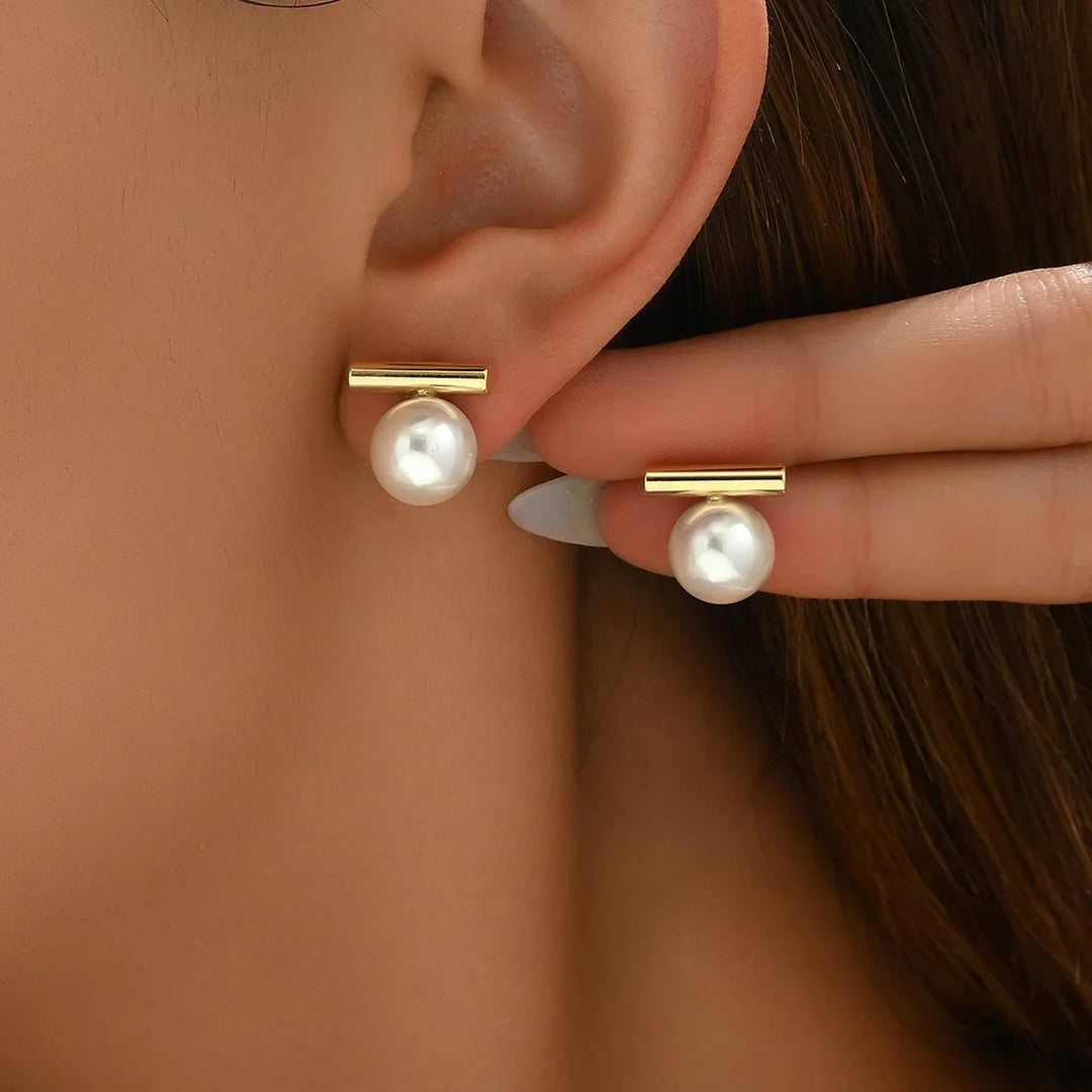 Pearl Stud Earrings