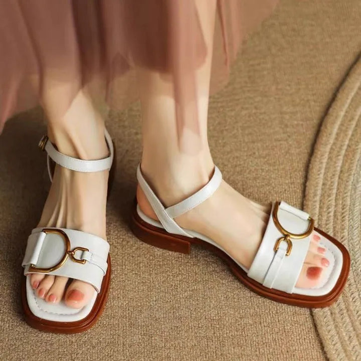 Open buckle Sandals
