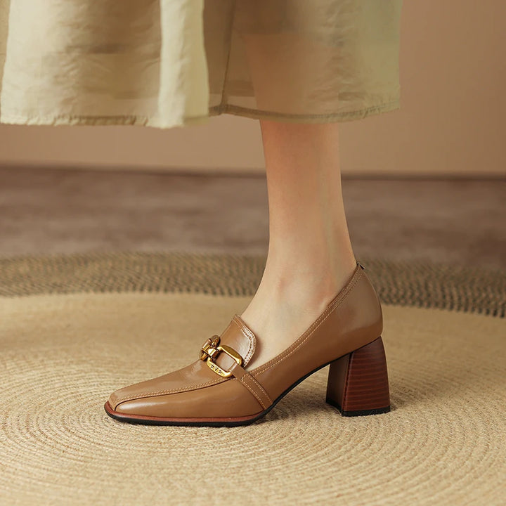 Square Toe High Heels Shoes