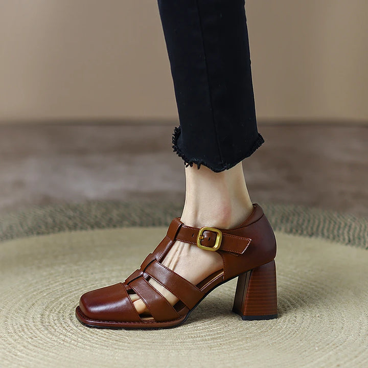 Vintage Closed Toe Sandals
