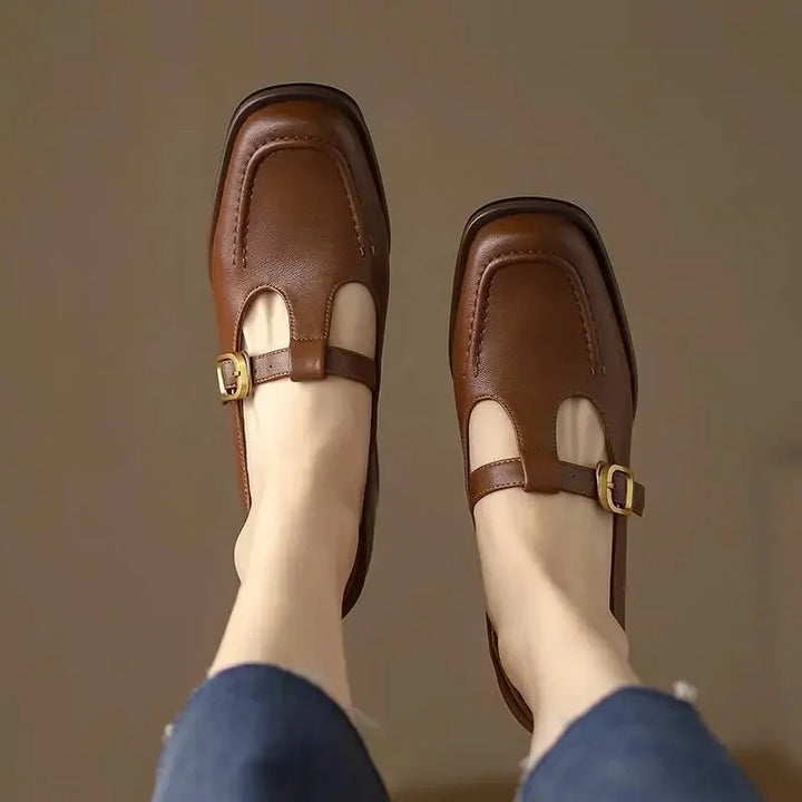 British Style Brown Mary Janes