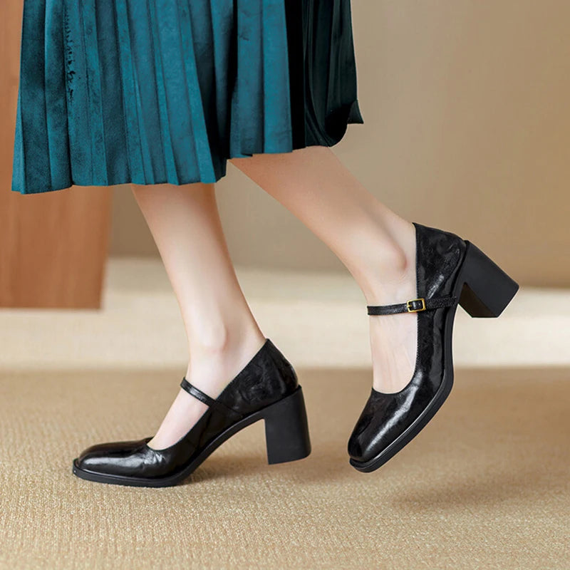 Vintage Square Toe Shoes