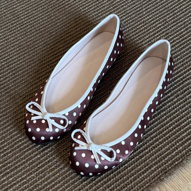 Round Toe Ballet Flats for Women