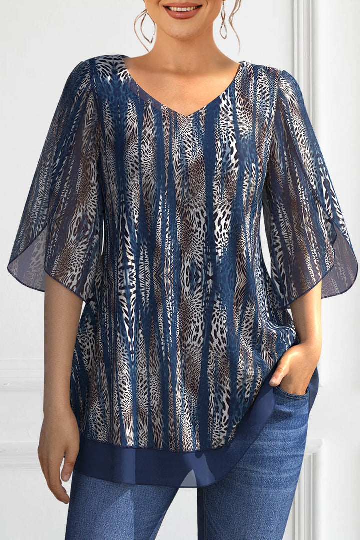 Plus Size V.-neck Blouse