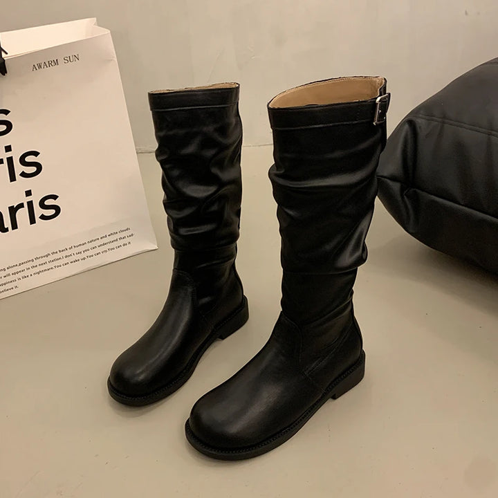 Retro Knee High Boots
