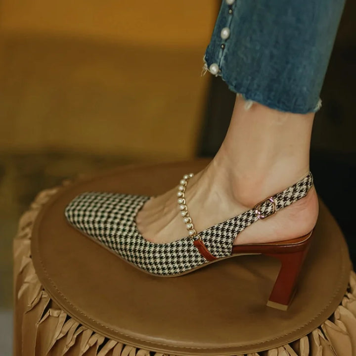 Vintage Plaid Pumps