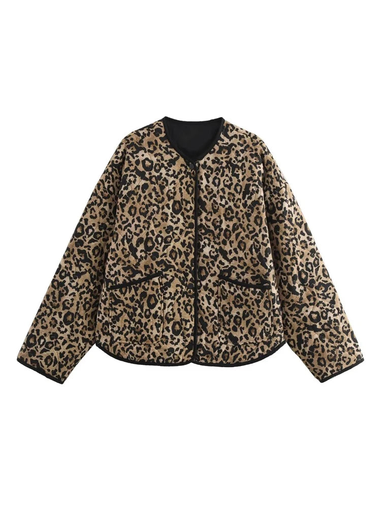 Leopard Quilted Jacket