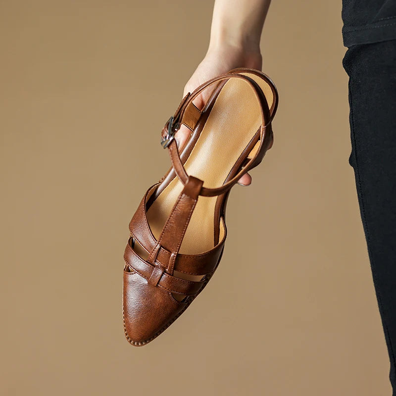 Ankle Strap High Heel Casual Pumps