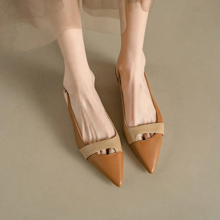 Low Heel Pointed Toe Sandals