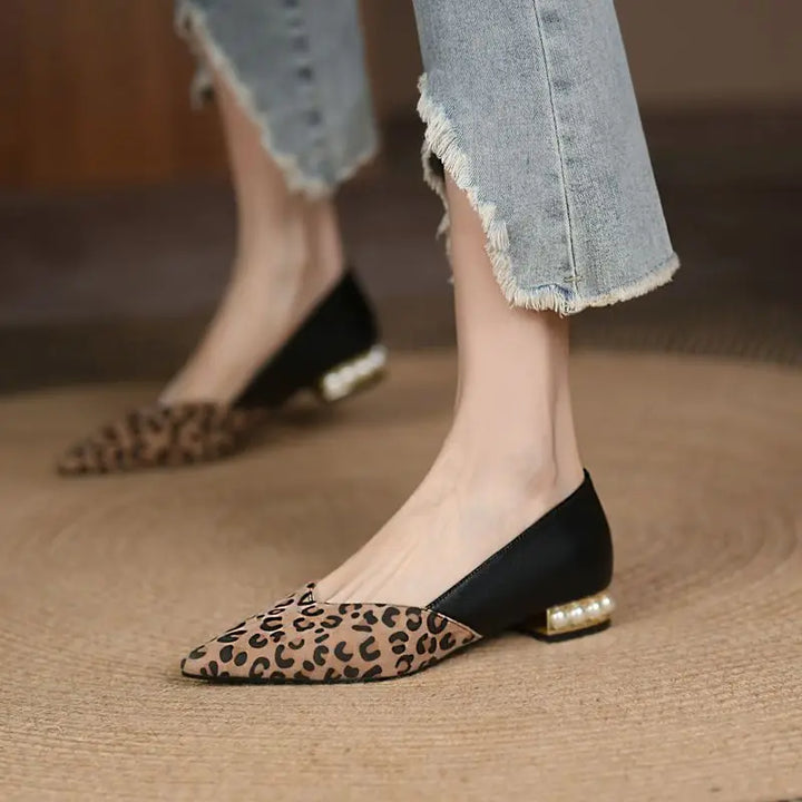 Low Heel Elegant Pointed Toe Pumps