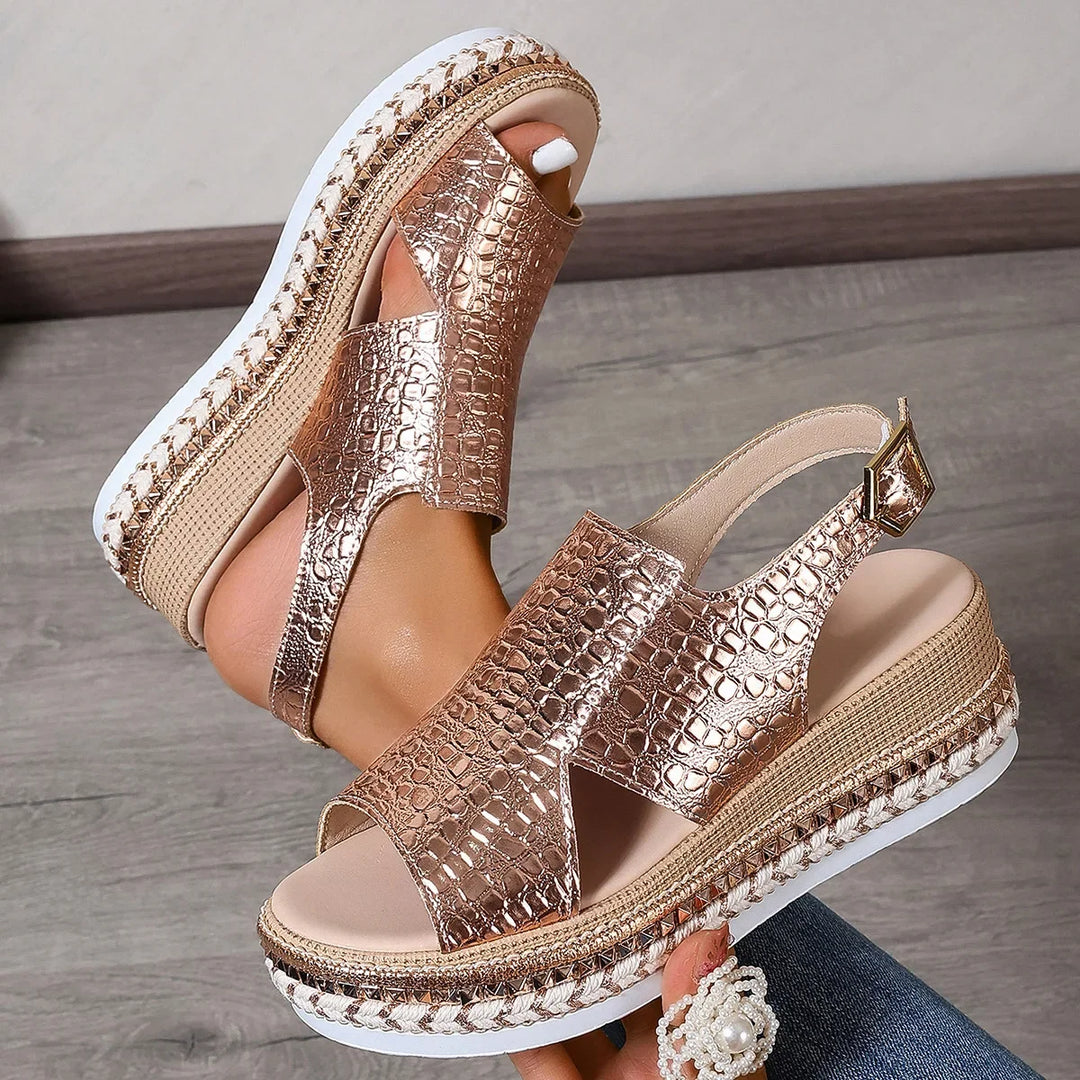 Rose Gold Summer Sandals