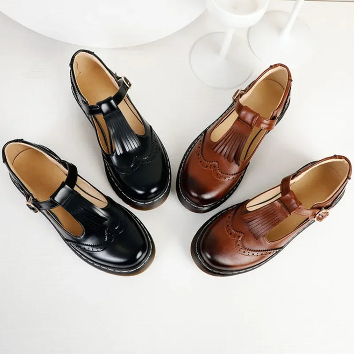 Vintage Fringe Brogue Shoes
