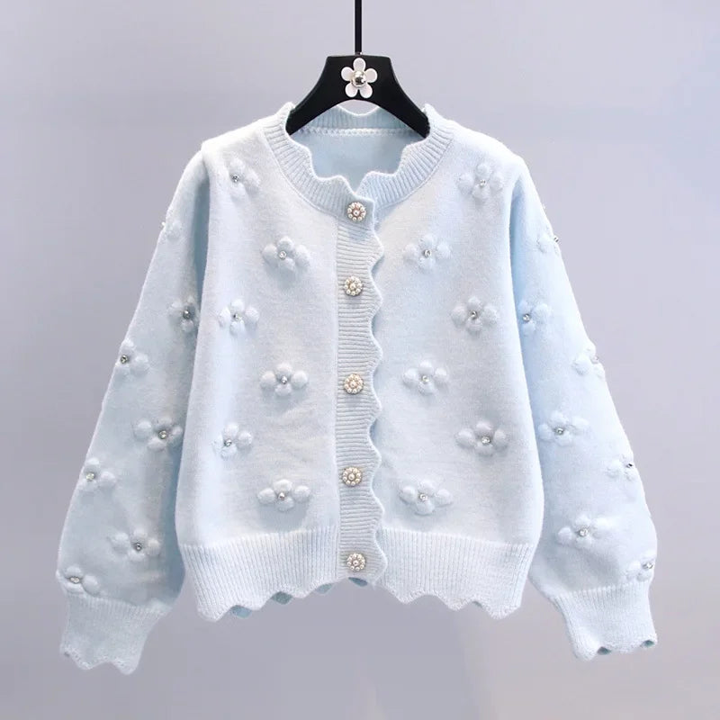 Embroidered Flower Sweater