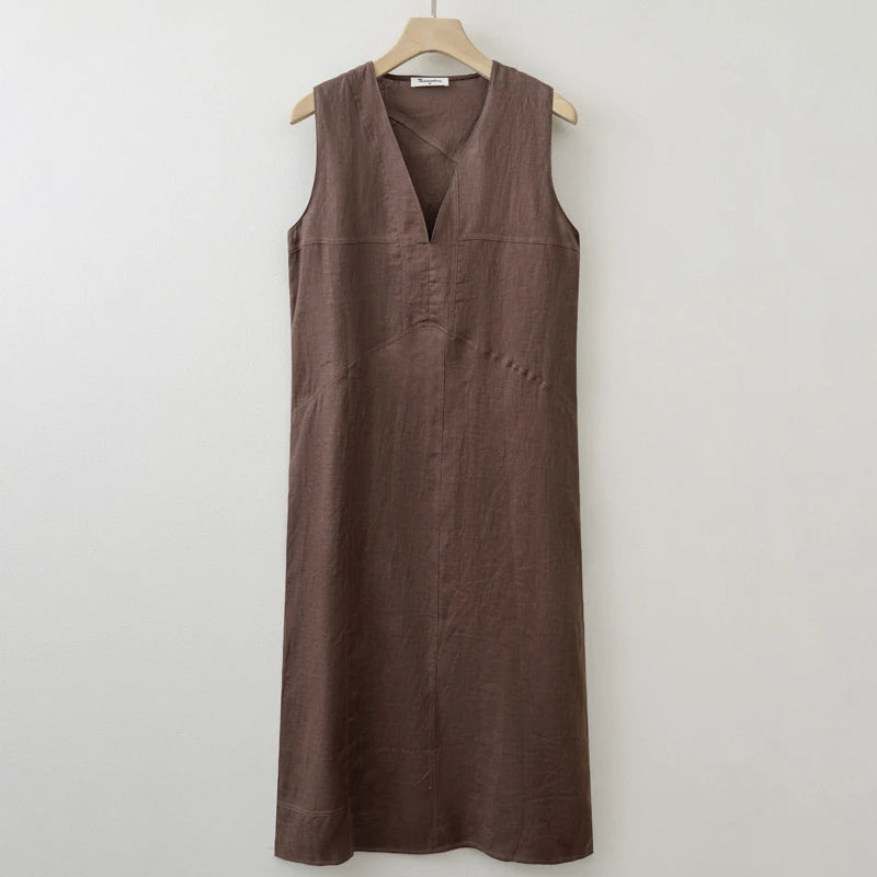 V-neck Long dress