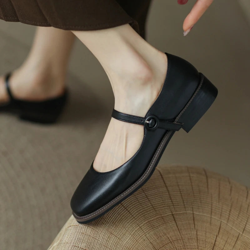 Women's Low Heels Mary Jane Shoes