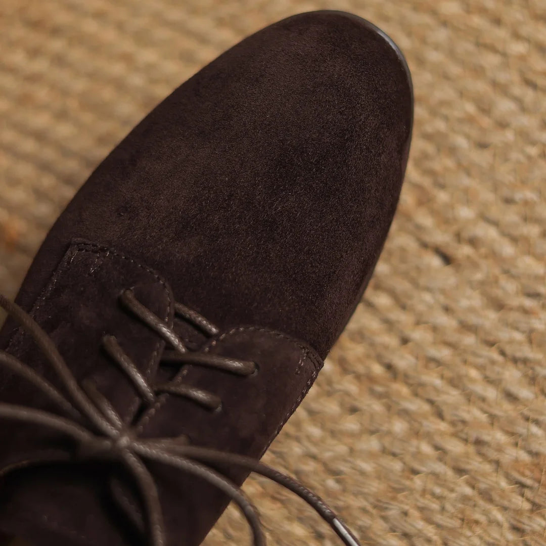 Leather Lace-up Oxfords