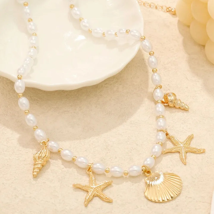 Conch Sea Star Women's Necklace