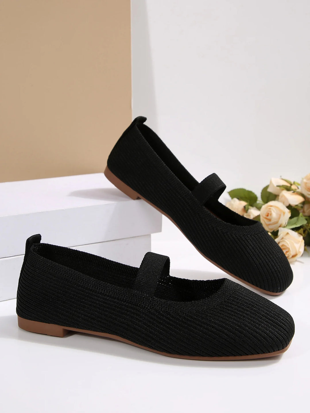 Low-Cut Flat Mary Jane Walking Shoes