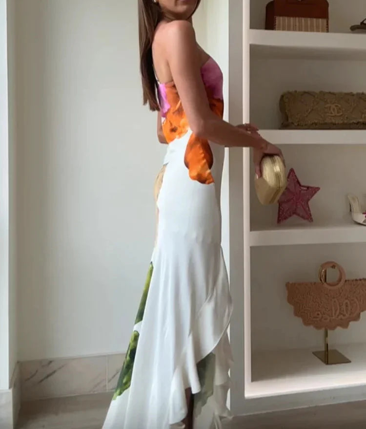 Patchwork Floral Dress