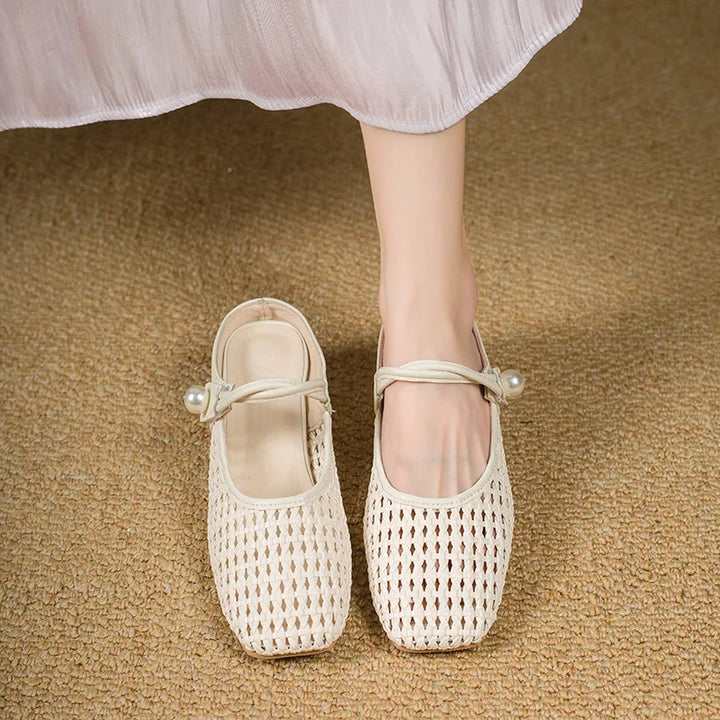 Square Toe Mid Heel Mules