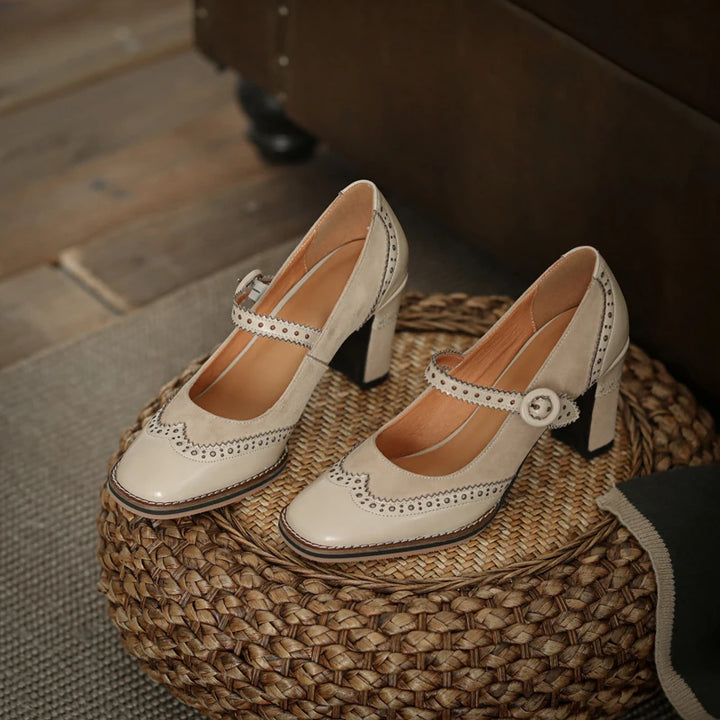 High Heel Brogue Shoes