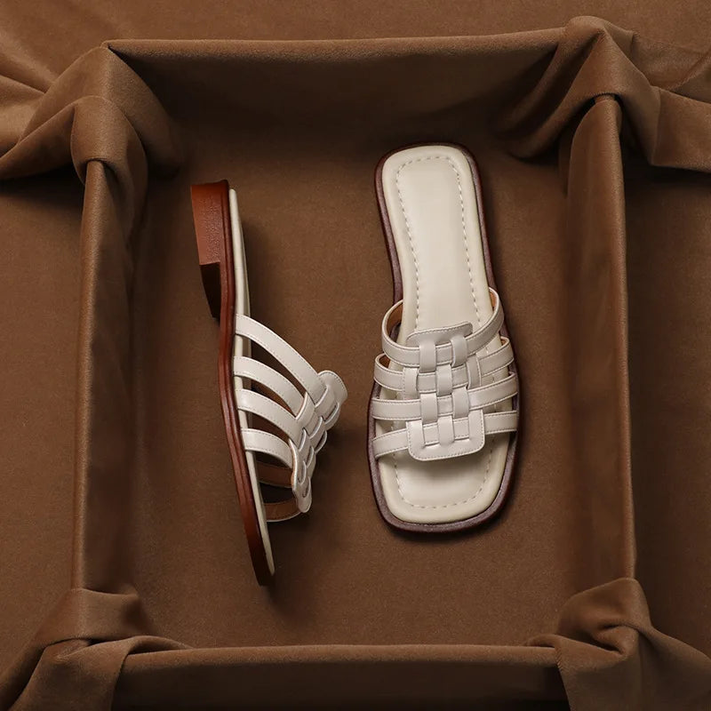Cross Hollow-out Flats