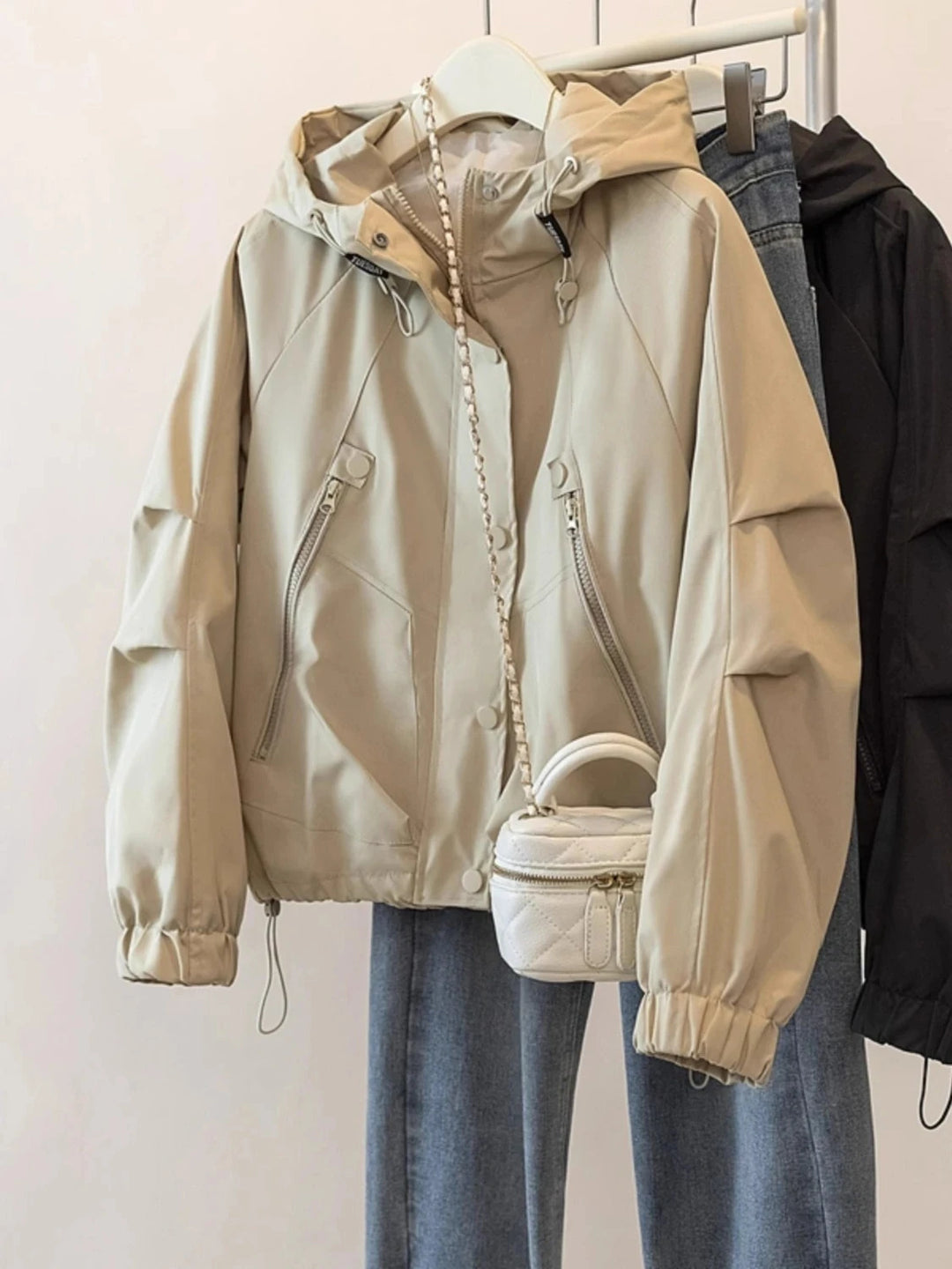 Zipper Trench Coat