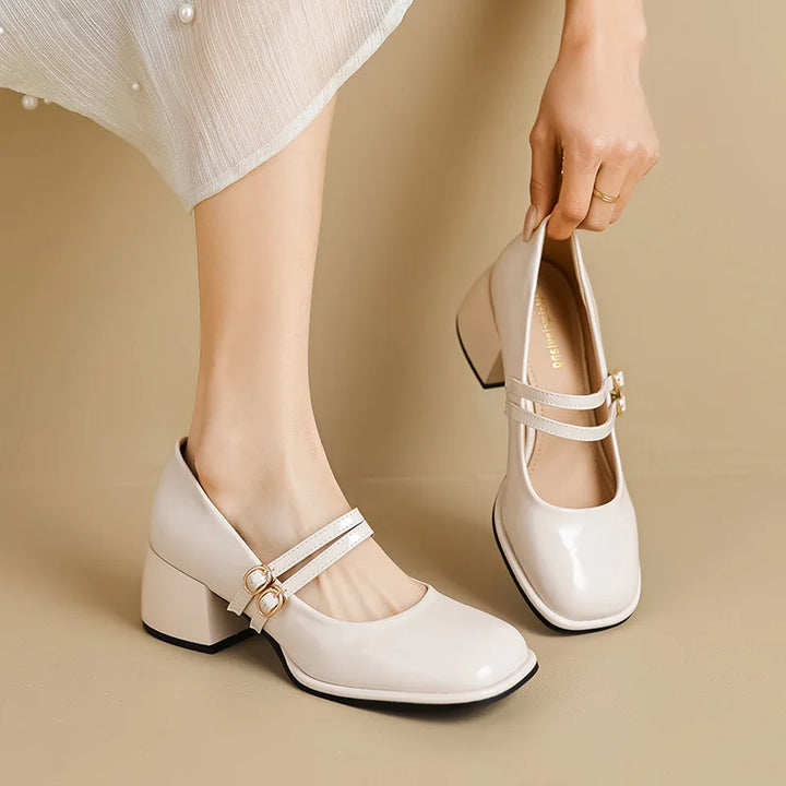 Square Toe Vintage Design Shoes