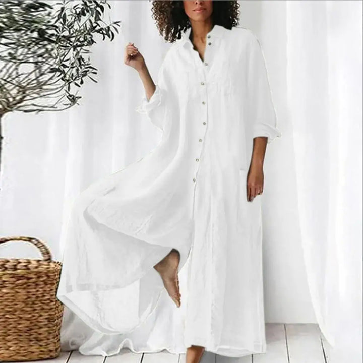 Linen Polo Jumpsuit