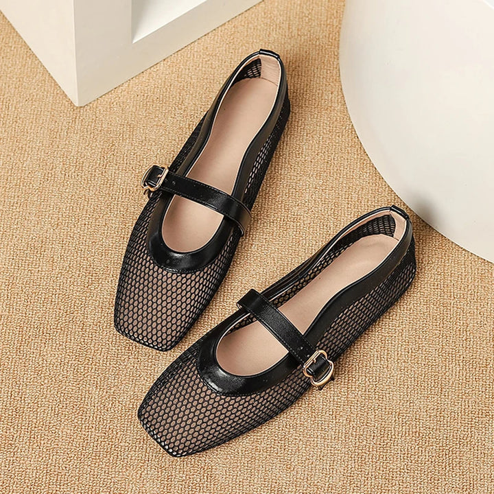 Breathable Air Mesh Flats Mary Janes