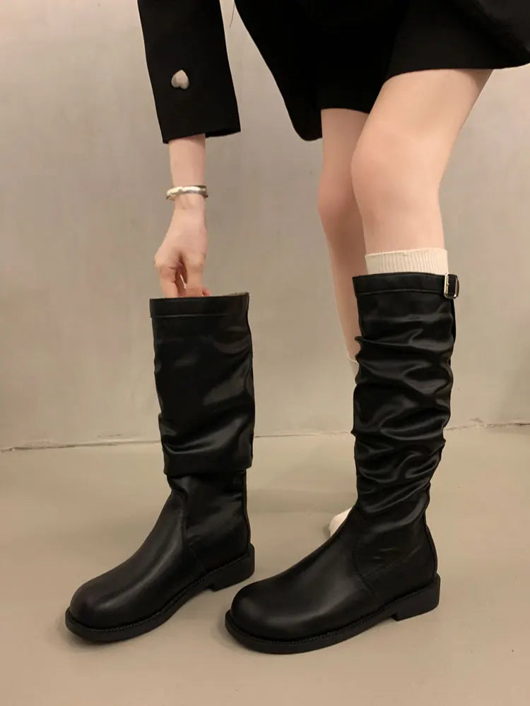 Retro Knee High Boots