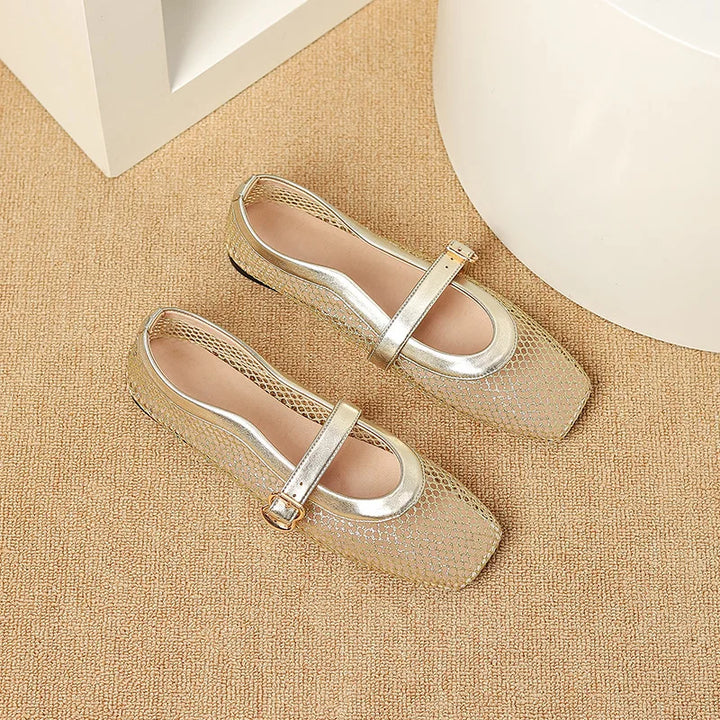 Breathable Air Mesh Flats Mary Janes