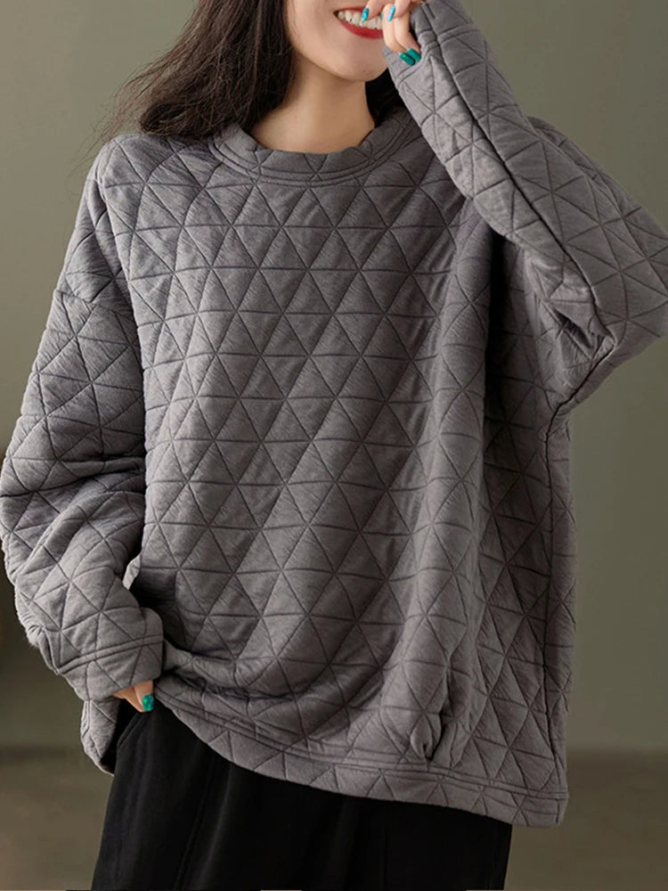 Loose Plaid Summer Sweater